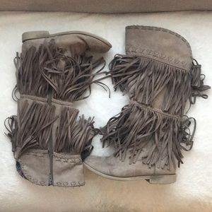 Girls Justice Fringe Boots